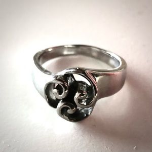New Stainless Steel Celtic Triskele Ring sz 12